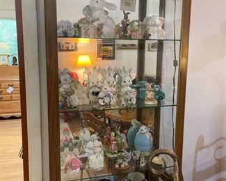 curio cabinet, misc. collectibles