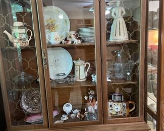 china hutch, misc. collectibles