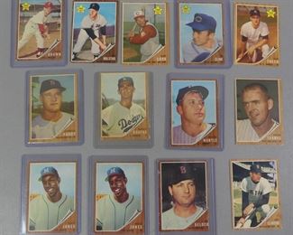 1962 baseball cards