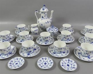 Royal Copenhagen tea set Blue Fluted pattern