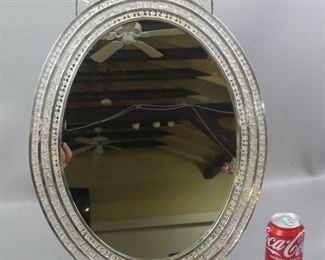 Large solid silver mirror