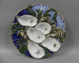 Rare Limoges turkey oyster plate - Pres. Hayes service