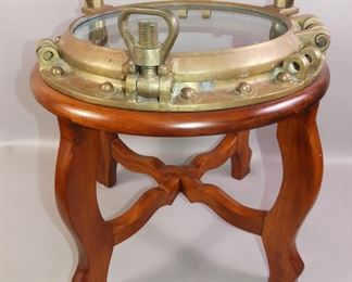 Ship porthole table
