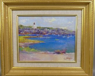 3 Nantucket paintings by David Lazarus 