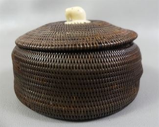 Fine Inuit basket