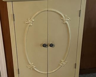 Hand Painted Vintage Armoire