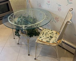Glass Top Table And Chairs