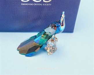 Swarovski event peacock