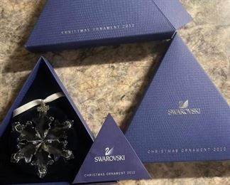 Swarovski Annual Christmas Ornaments, Balls, Angels