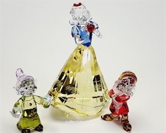 Swarovski Snow White & the 7 Dwarfs Disney in both color and clear