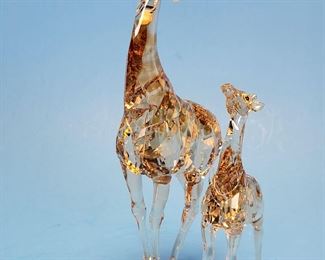 Swarovski Mudiwa Giraffe & baby set