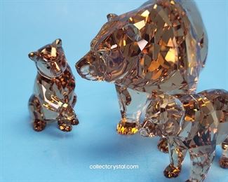 Swarovski Arcadia Brown Bear and cubs