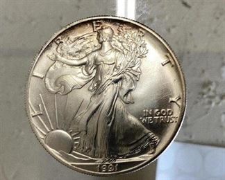 1991 US SILVER EAGLE DOLLAR