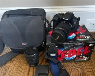 $1000 USD      Canon EOS Rebel T61 + 2 Lenses Digital Camera LL127-53      Includes body plus 2 lenses, case, original box, instructions, batteries & more:

Canon Zoom Lens EFS 18-135mm 1:3.5-5.6

Canon EPS 10-18mm Macro 0.22m/0.7ft

Local pick up Bethesda, MD.  Contact us for shipping suggestions.      https://0kdr0vhm03aij90e-62832083179.shopifypreview.com/products_preview?preview_key=3f01a4baf15e3ab9315ed5d657ba93a1