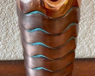 Nambe Copper Canyon Lisa Smith MTO143 Vase