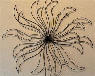 Abstract Metal Flower Hanging Wall Art 