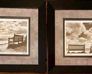 (2) Framed Prints - View To The Sea And Two Friends