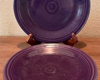 (4) Vintage Fiesta Purple 10.25" Dinner Plates