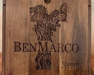 Solid Wood Ben Marco Wine Box
