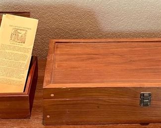 The Captain's Mistress Game And A Walnut Storage Box With Brass Hinges