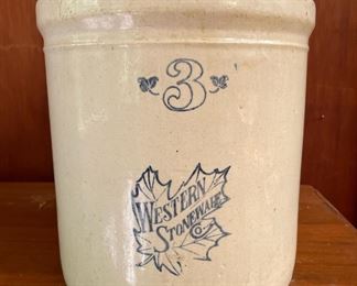 Western Stoneware 3 Gallon Stoneware Crock