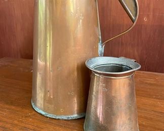 Copper Pitcher with Handle, Copper Creamer 