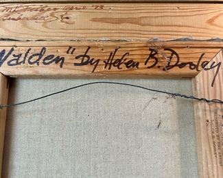 Framed Oil Painting -Walden by Helen B Dooley