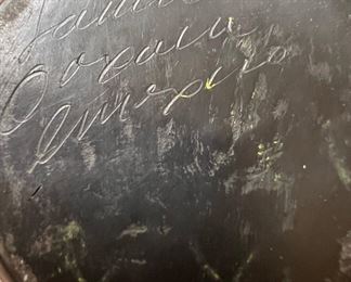 Blackware Pottery Ashtray Incense Burner 