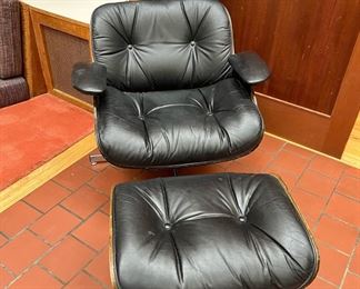 Eames Style Lounge Chair and Ottoman