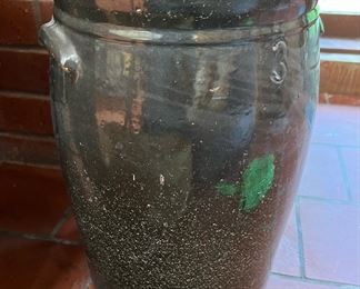3 Gallon Gray Glazed Crock