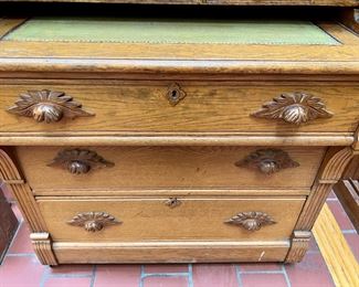 Roll Top Desk with Chest of Drawers