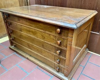 19th Century Counter Mercantile Chest