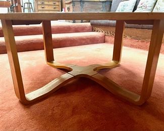 Round Mid Century Coffee Table