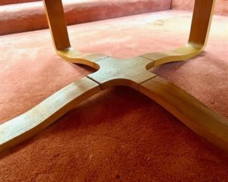 Round Mid Century Coffee Table