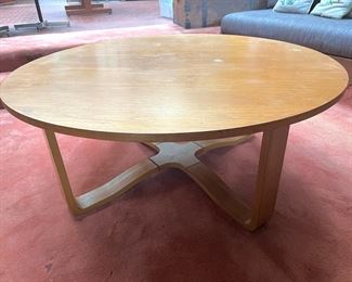Round Mid Century Coffee Table