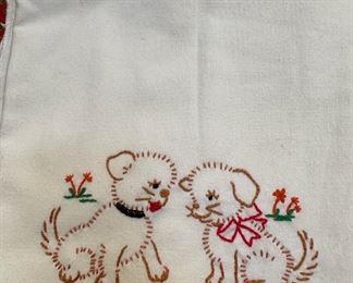 Assortment of Embroidered Dish Towels