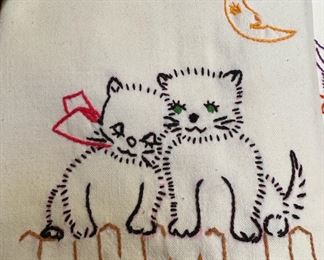 Assortment of Embroidered Dish Towels