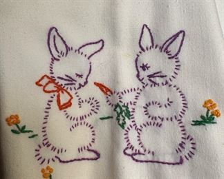 Assortment of Embroidered Dish Towels