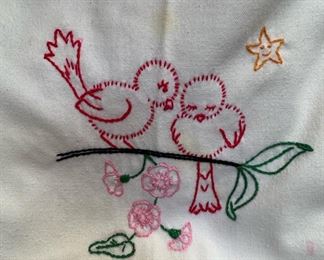 Assortment of Embroidered Dish Towels