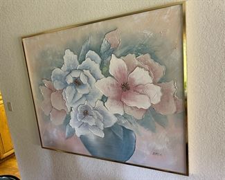Pastel Floral Painting by Eric