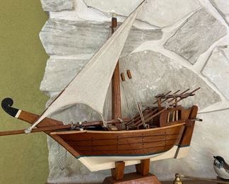 Sail Canoe Model Boat