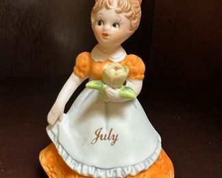 Lefton July Birthday Porcelain Figurine
