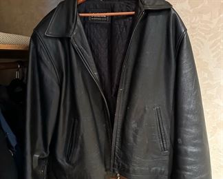 Oakwood Classic Black Leather Coat