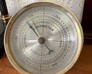Springfield Instrument Brass Barometer