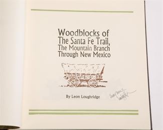 Leon Loughridge limited edition Book of Woodblock Prints - Signed