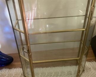 Wall Mount Brass Display Case