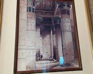 Framed and Matted Print - View Under the Grand Portico