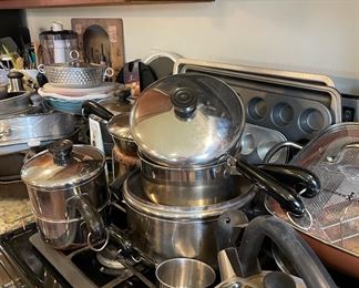 Assortment of Farberware Pots and Pans