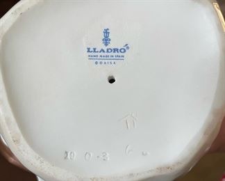 Lladro Shepherdess Girl with goose/chicks in basket #4568, Lladro Girl And Spoiled Cat #1187
