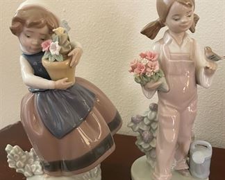 Lladro - Spring is Here #5223, Lladro Spring Girl #5217
